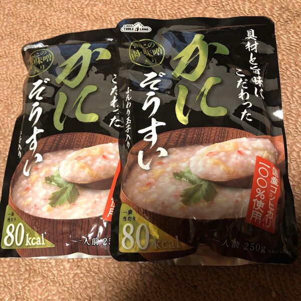 かにぞうすい ふんわり玉子入り カニ肉味噌入り 具材にこだわった 旨味 低カロリー 国産コシヒカリ 100%使用 雑炊 カニ米