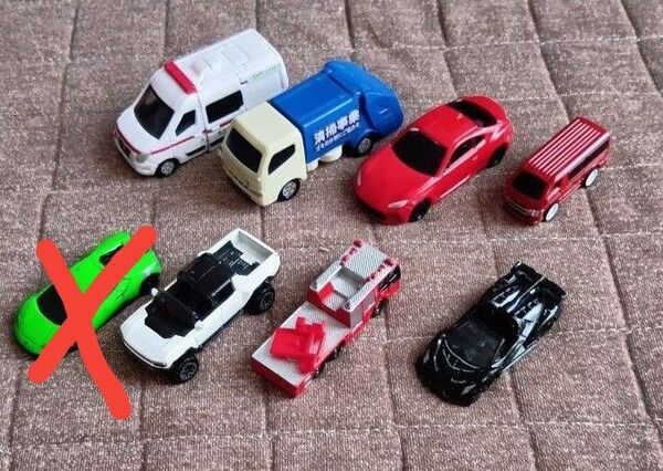ホットウィールGMCハマーEV 白 トミカ カニクレーン はしご車 マクドナルドハッピーセット 救急車 清掃事業車など9台おまとめ