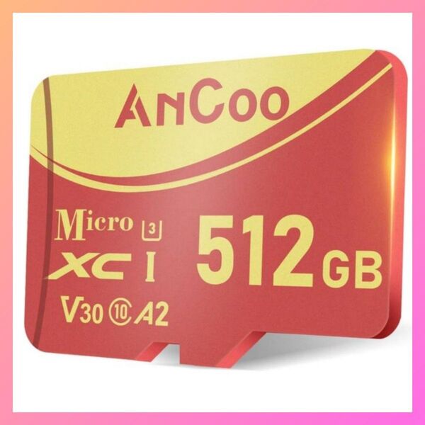 マイクロSDカード 512GB MicroSDXC UHS-I U3 A1 V30対応 4Kプロ動画 アクションカメラ用 3防仕様