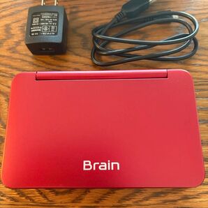 新品 Brain 電子辞書 レッド(ソフトケース付き)