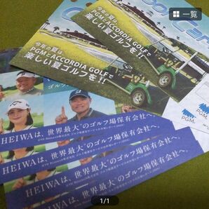 HEIWA 平和(PGM)ゴルフ割引券4枚&Cool Cart利用券2枚のセット