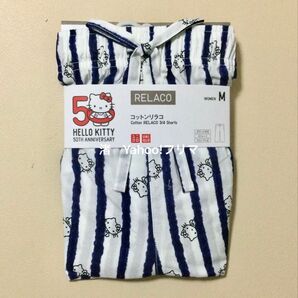 【新品・未使用】ユニクロ ハローキティ コットンリラコ オフホワイト M