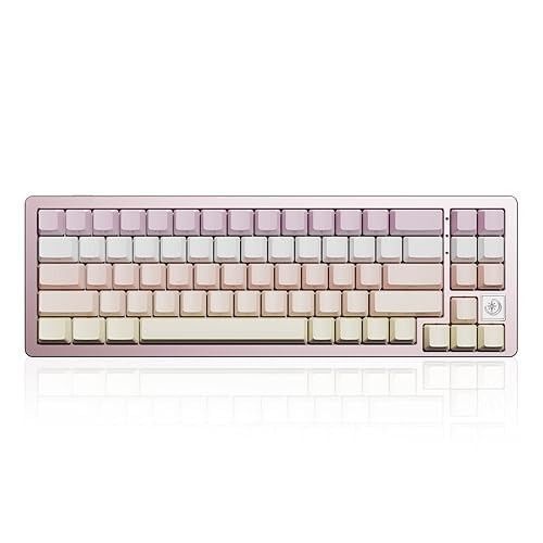YUNZII AL71 ピンク パステルカラー ワイヤレスアルミニウムメカニカルキーボード 新品未使用 無線 サイレントスイッチ