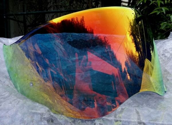 SHOEI ADV CNS-2 ブルーミラーシールド 社外品