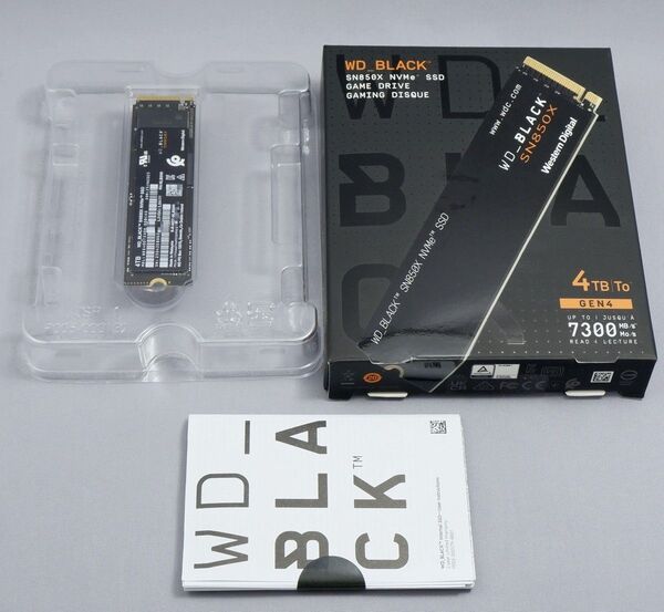 WD Black SN850X NVMe 4TB M.2 2280 SSD PCIe4.0 7300MB/s