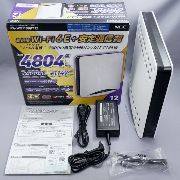 NEC Aterm WX11000T12 Wi-Fi6E 11ax 無線LAN WiFiルーター 10Gbps