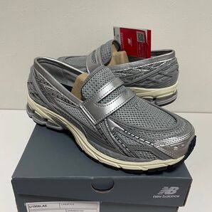 新品 27.5cm ニューバランス New Balance U1906LAE スリッポン ローファー グレー シルバー