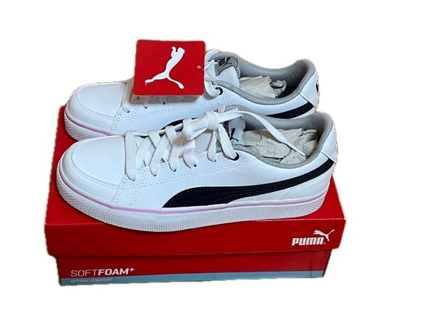 PUMA スニーカー プーマ ホワイト コートポイントバルク V2 23.0cm レディース