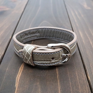 [SALE] crocodile bracele gray men's lady's original leather cow leather leather accessory leather present popular stylish 