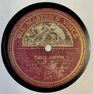 GLENN MILLER AND HIS ORCHESTRA / KING PORTER STOMP /TUXEDO JUNCTION (HMV E.A 2541) SP запись 78rpm JAZZ {.}