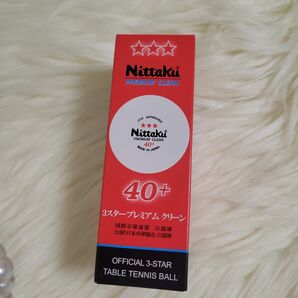 Nittaku 卓球ボール 3スタープレミアムクリーン 40+