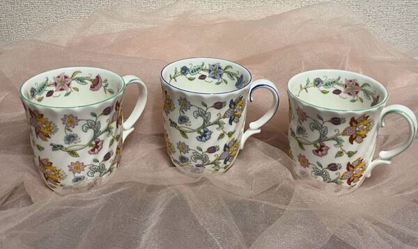 MINTON ミントン ハドンホール マグカップ グリーン・アオ 3個セット