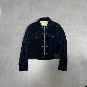MASU P.A.A INDIGO VELVET TRUCKER JACKET