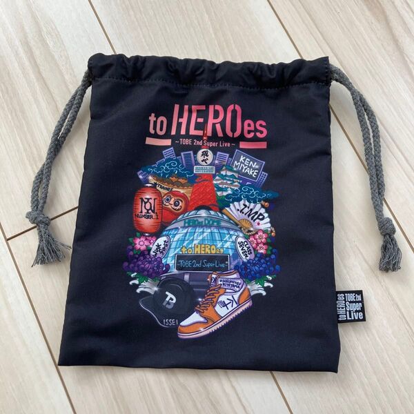 to HEROes 巾着