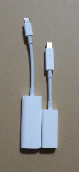 Apple Thunderbolt 3 - Thunderbolt 2アダプタ、ギガビットEthernetアダプタ セット