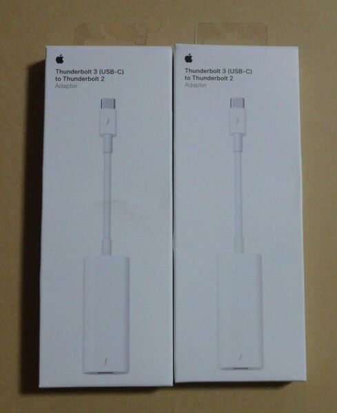 Apple Thunderbolt 3(USB-C)- Thunderbolt 2アダプタ A1790 2個セット