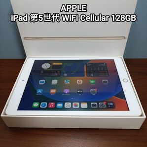 (美品)iPad 第5世代 WiFi Cellular Simフリー 128GB