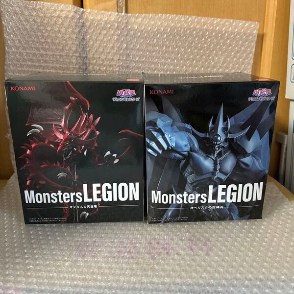 新品未開封 遊戯王 オシリスの天空竜 オベリスクの巨神兵 Monsters LEGION フィギュア