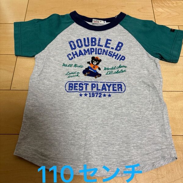 ミキハウス ダブルB 半袖Tシャツ 110センチ