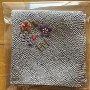 HANAE MORI ふくさ 森英恵 新品未使用 シルバーグレー 刺繍