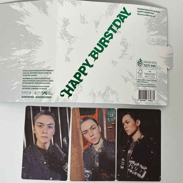 SEVENTEEN セブチ 5TH ALBUM HAPPY BURSTDAY Weverse Albums ver. バーノン