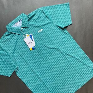 新品未使用【Size-L/GRN】★★FILA GOLF フィラゴルフ ゴルフシャツ★★吸汗速乾 UV カット