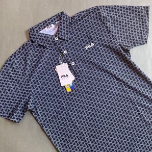 新品未使用【Size-LL/NVY】★★FILA GOLF フィラゴルフ ゴルフシャツ★★吸汗速乾 UV カット