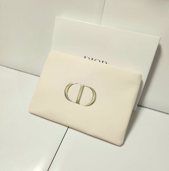 新品未使用 Dior 正規品ノベルティ 化粧ポーチ ベージュ