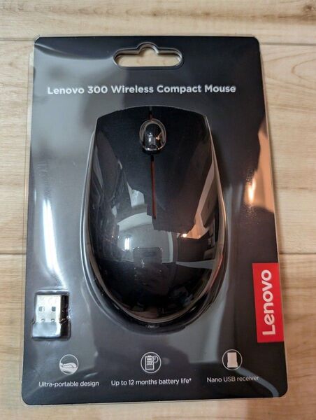 Lenovo 300 Wireless Compact Mouse ブラック 未使用