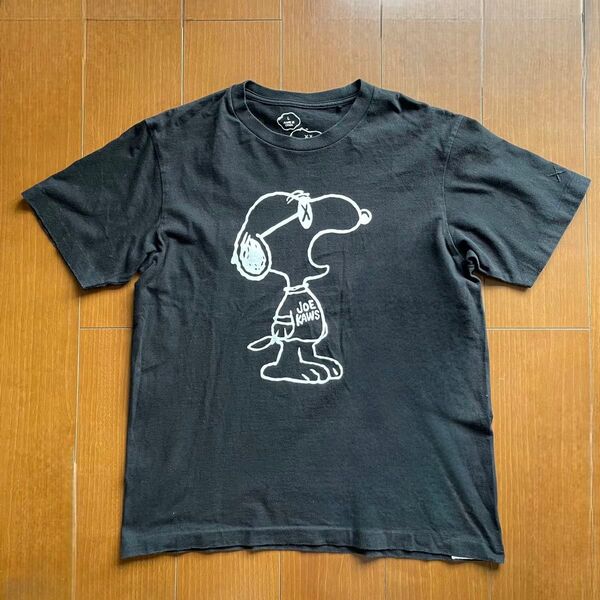 UNIQLO × PEANUTS × KAWS Tシャツ Lサイズ ブラック ユニクロ