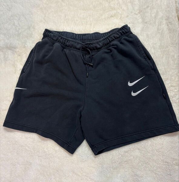 NIKE ナイキ 刺繍ロゴ スウォッシュ スウェットパンツ ハーフパンツ 短パン
