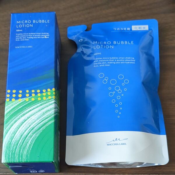 化粧水 マキアレイベル macchia label 薬用マイクロバブルローション 本体 つめかえ用 100ml