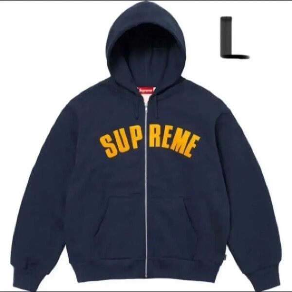 L. Supreme Arc Thermal Lined Zip Up Hooded Sweatshirt パーカー