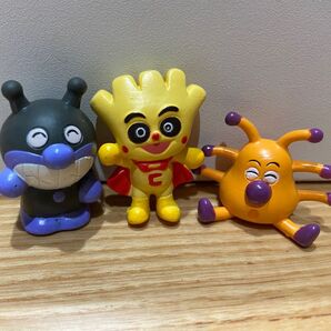 アンパンマン バイキンマン クリームパンダ かびるんるん フィギュア3体セット レトロ