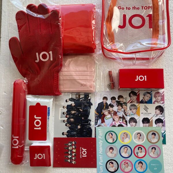 JO1 防災 歯ブラシ マスク タオル LEDライト