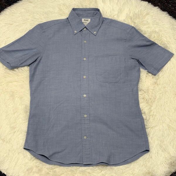 【美品】MXP S/S STANDARD OXFORD BOX SHIRT S 半袖シャツ ゴールドウイン
