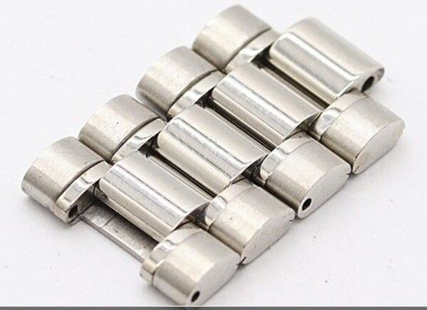 美品 オメガ スピードマスター 純正ベルト シルバーカラー 3511.50 4コマ 16mm メンズ腕時計 NSK IGR
