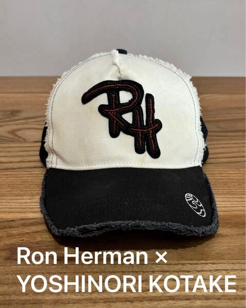 【希少】ロンハーマン ヨシノリコタケ RH ロゴ キャップ メッシュ ダメージ ビーズ 木村拓哉
