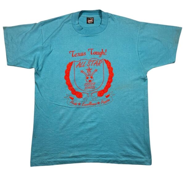 FRUIT OF THE LOOM|フルーツオブザルーム L USA製 90s ヴィンテージ ターコイズブルー Tシャツ