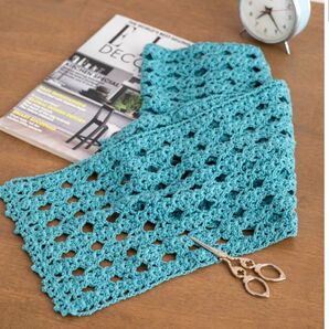 UVカット ストール 手編み シルク