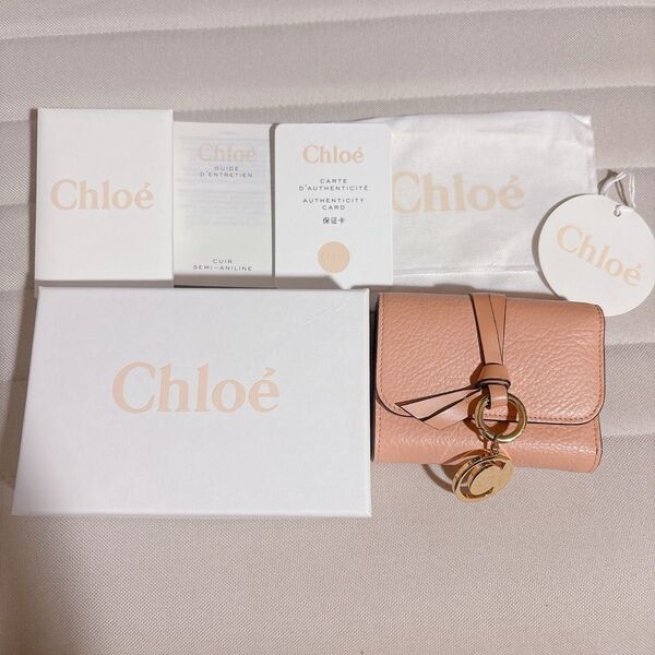 CHLO アルファベット 三つ折り財布 ミニ財布 コンパクトウォレット クロエ