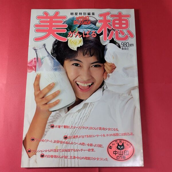 明星特別編集美穂がんばる ポスター付 中山美穂 美穂がんばる