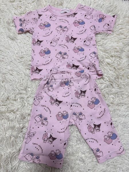 Sanrio サンリオパジャマ 半袖パジャマ 上下セット 女の子 キッズ 110 クロミ マイメロ シナモン キキララ キティ