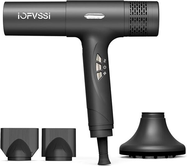 IOFVSSIドライヤー 大風量 速乾 ヘアドライヤー 高濃度マイナスイオン搭載 冷風/熱風 3段階温度調節 65dB低騒音
