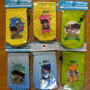 【GREEN DAKARA×名探偵コナン】ペットボトルホルダー 全3種×2 計6枚