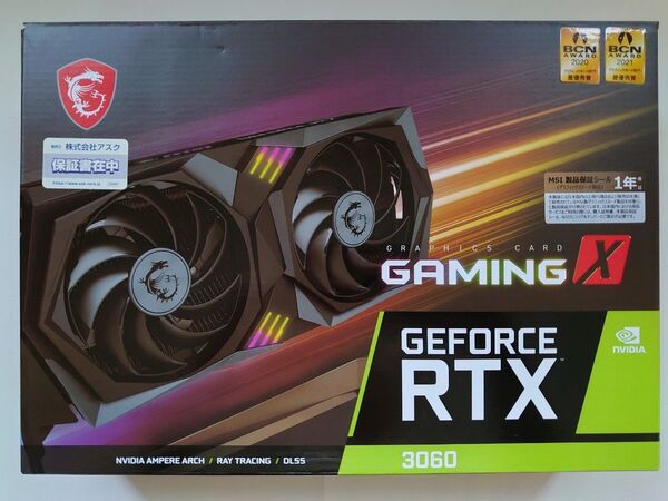 MSI GeForce RTX 3060 GAMING X 12GB LHR