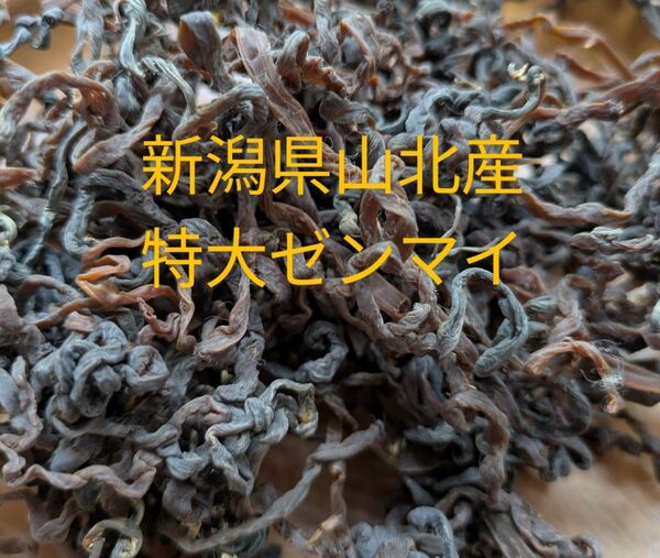 新潟県山北産ゼンマイ 100g
