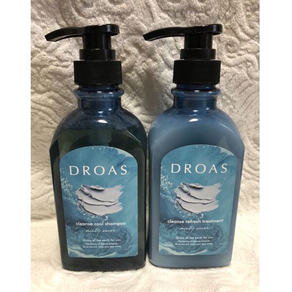 ドロアス クレンズクールシャンプー ヘアトリートメント 各400ml シルキークレンズ クールシリーズ 紫外線乾燥ダメージケア 泥