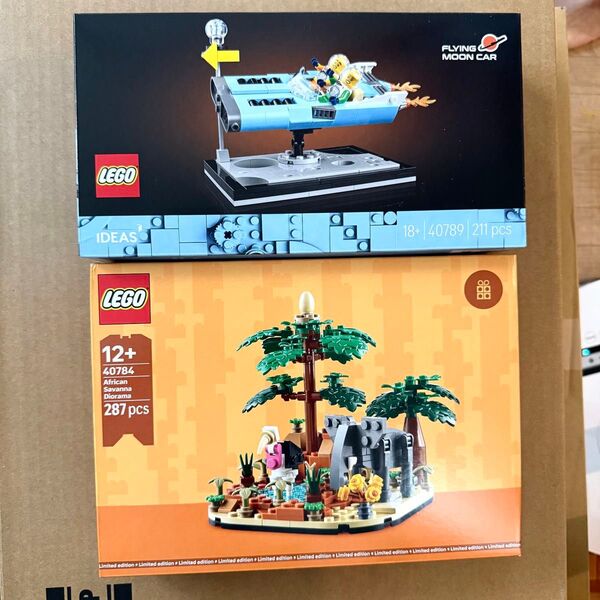 LEGO 40789 40784 月へのドライブ アフリカのサバンナ 合計4個