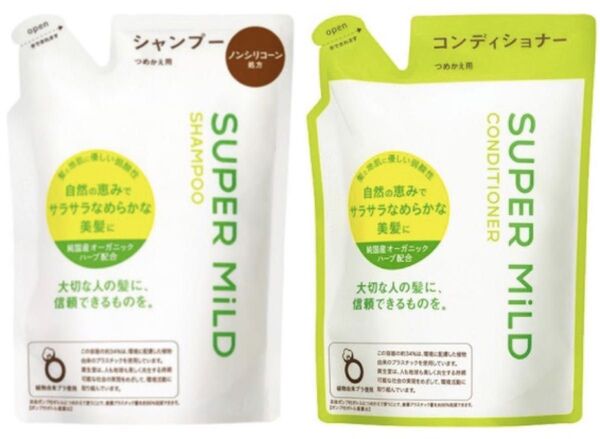 資生堂 スーパーマイルド シャンプー&コンディショナー 詰め替え 400mL